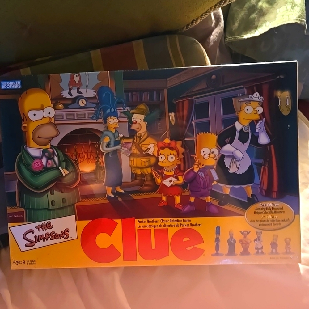 Vintage Factory Sealed 2nd Edition The Simpsons Clue Game